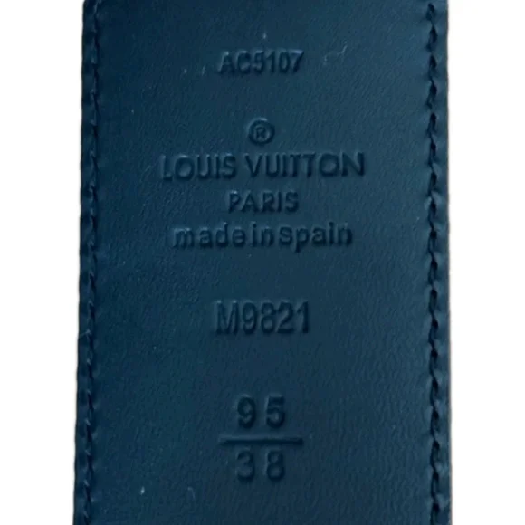 Louis Vuitton Reversible Brown/ Black (Unisex)Monogram LV Logo Belt Sz 95/38 LV - Picture 7 of 7